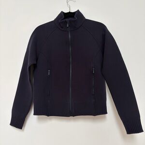 Lululemon Cropped Jacket Size 10 Navy